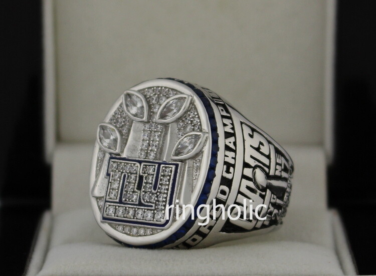 2007 NY Giants Super Bowl XLII Ring Size 7 Tiffany & Co. 14K White Gold  Diamonds