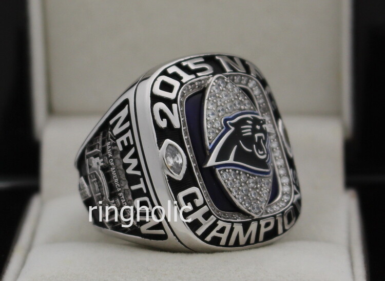 2015 Carolina Panthers National Football Conference Championship Ring,  Custom Carolina Panthers Champions Ring