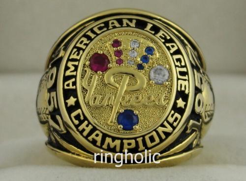 1957 New York Yankees AL American League World Series Championship Ring
