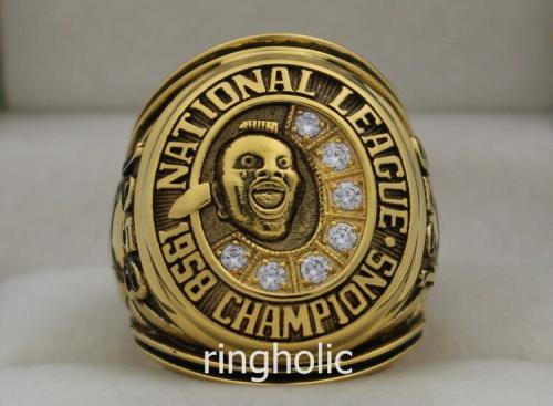 1958 Milwaukee Braves NL National League World Series Championship Ring
