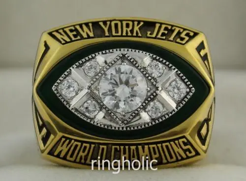 1968 New York Jets NFL Super Bowl Championship Ring