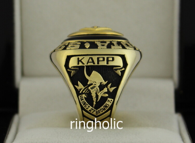 1969 Minnesota Vikings NFL Super Bowl Championship Replica Ring