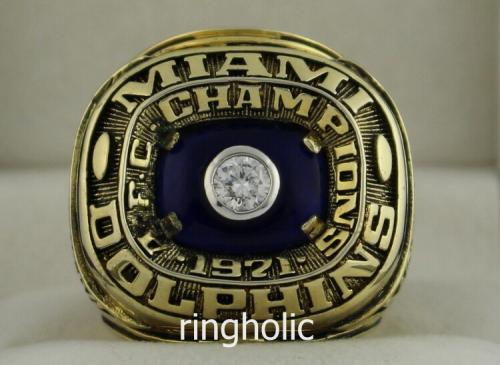 1971 Miami Dolphins AFC American Football Conference Championship Ring