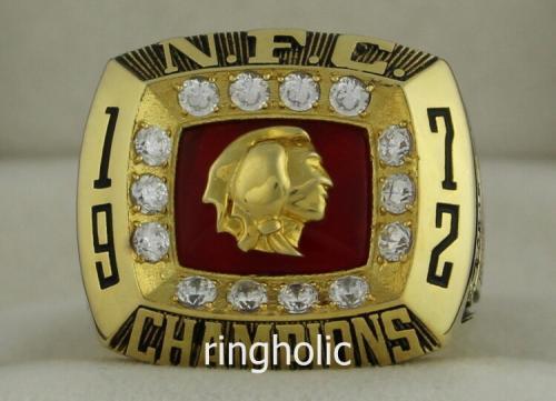 1972 Washington Redskins NFC National Football Conference Championship Ring