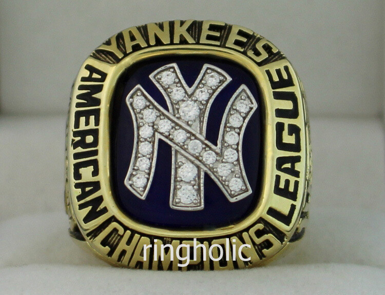 1976 New York Yankees America League Baseball Championship Ring, Custom New  York Yankees Champions Ring