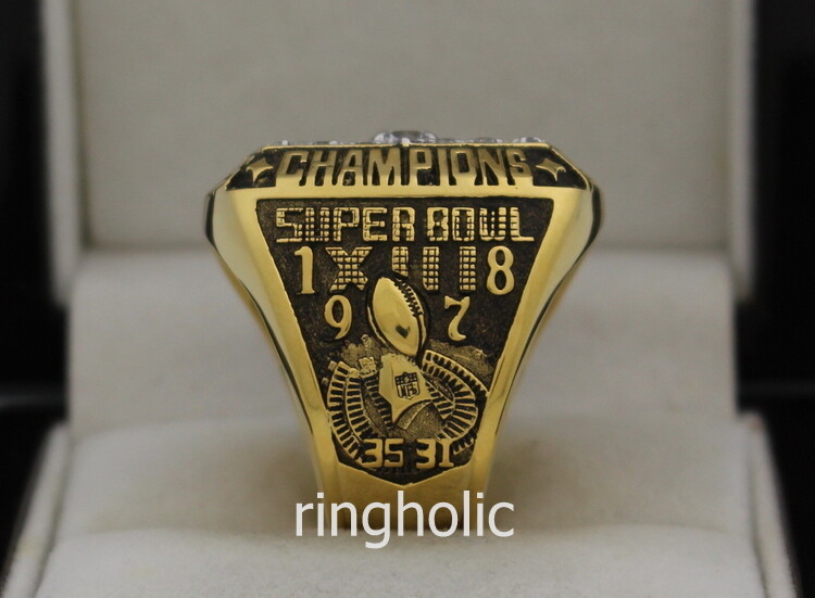 12 Set Championship Rings NFL Pittsburgh Steelers 1974-2008 Gold and Silver  - Championship Rings for Sale Cheap in United States