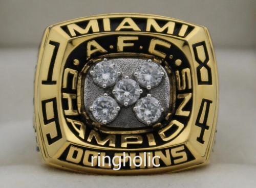 1984 Miami Dolphins AFC American Football Conference Championship Ring