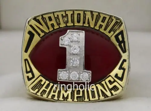1985 Oklahoma Sooners NCAA Football National Championship Ring