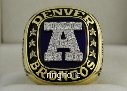 1986 Denver Broncos AFC American Football Champions Rings Ring