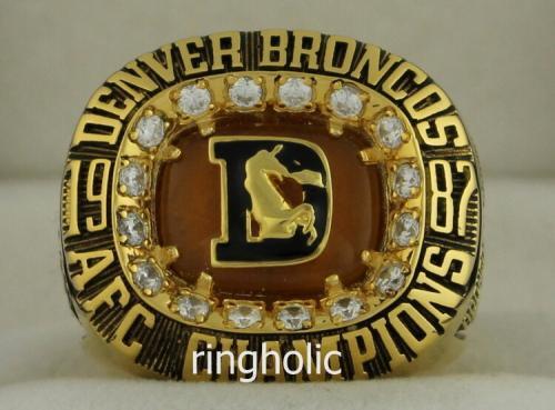 1987 Denver Broncos AFC American Football Championship Ring