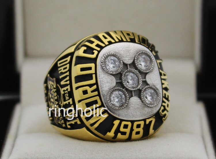 Lot Detail - Los Angeles Lakers 1987 NBA World Champions 14K Gold & Diamond  Ring w/ Provenance Letter