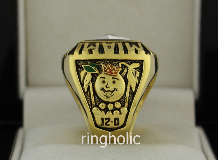 Miami hurricanes championship on sale rings