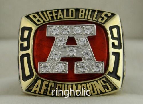 1991 Buffalo Bills AFC American Football Conference Championship Ring