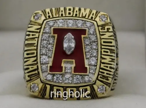 1992 Alabama Crimson Tide NCAA National Championship Ring