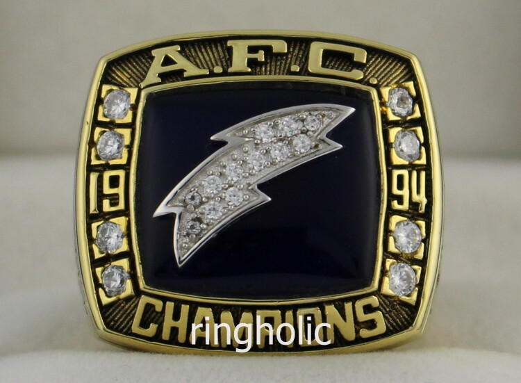 1994 San Diego Chargers AFC Championship Ring - www.championshipringclub.com