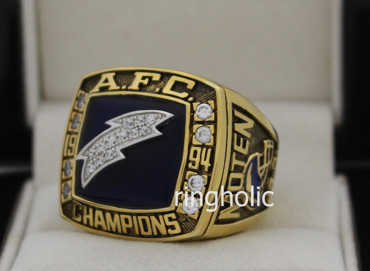 1994 San Diego Chargers American Football AFC Championship Ring