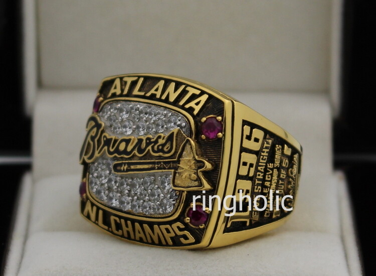 1996 Atlanta Braves National League Baseball Championship Ring, Custom  Atlanta Braves Champions Ring