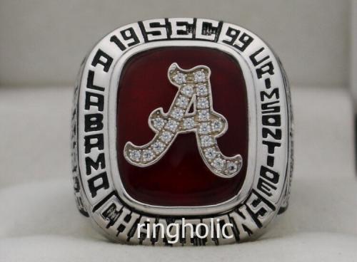 1999 Alabama Crimson Tide NCAA SEC National Championship Ring