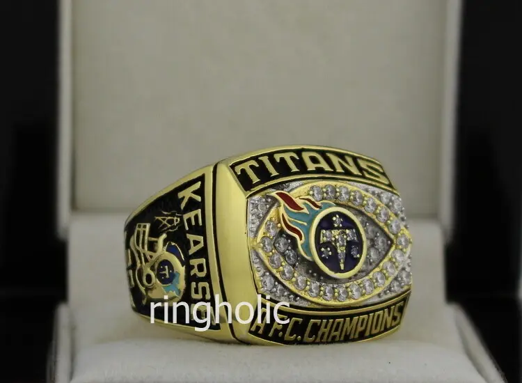 Tennessee Titans AFC Championship Ring (1999) - Premium Series – Rings For  Champs