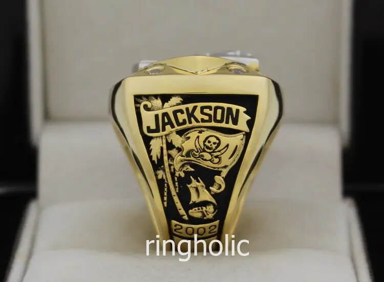 2002 Tampa Bay Buccaneers Jackson Super Bowl 18k Gold Plated Championship  Ring