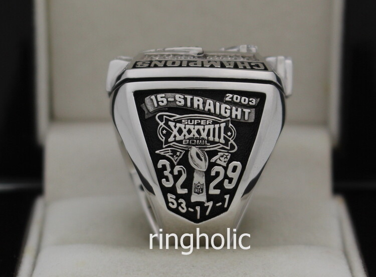 New England Patriots 2003 NFL Super Bowl Championship Ring, 53% OFF