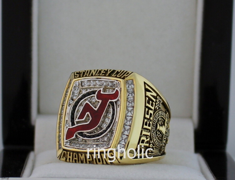 New Jersey Devils 1995, 2000 & 2003 NHL Stanley Cup Championship Ring Set - Yes - 10