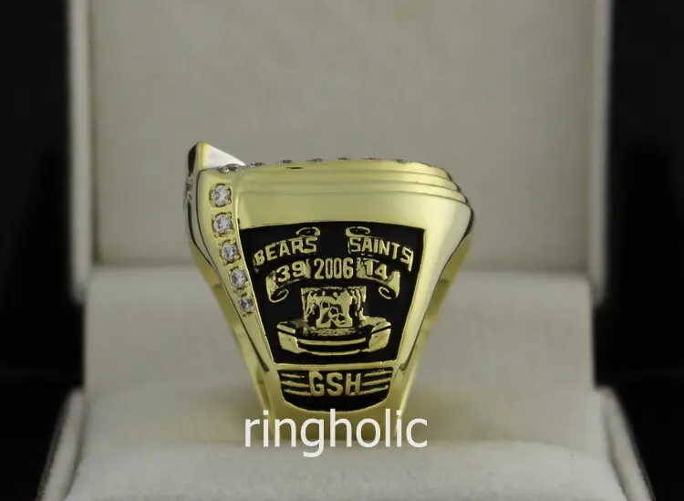 2006 Chicago Bears Super Bowl XLI ''N.F.C.'' Champions 10K Gold & Diamond  Player's Ring