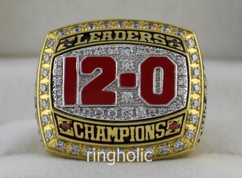 2012 OSU Ohio State Buckeyes NCAA Leaders Championship Ring