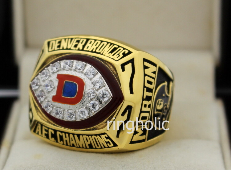 1977 Denver Broncos AFC Championship Ring Presented to Riley, Lot #80535