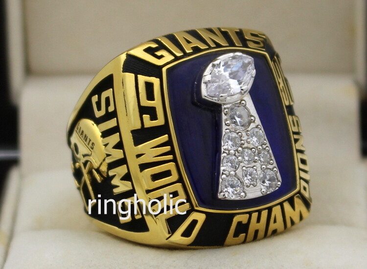 1986 Nfl New York Giants Xxi Super Bowl Football Championship Ring
