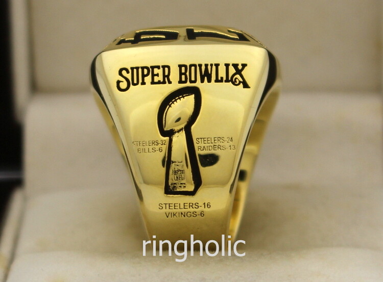 1974 Pittsburgh Steelers Super Bowl IX Championship Ring Presented, Lot  #80095