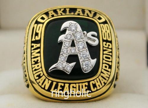 Oakland Athletics 1988 AL World Series Championship Ring