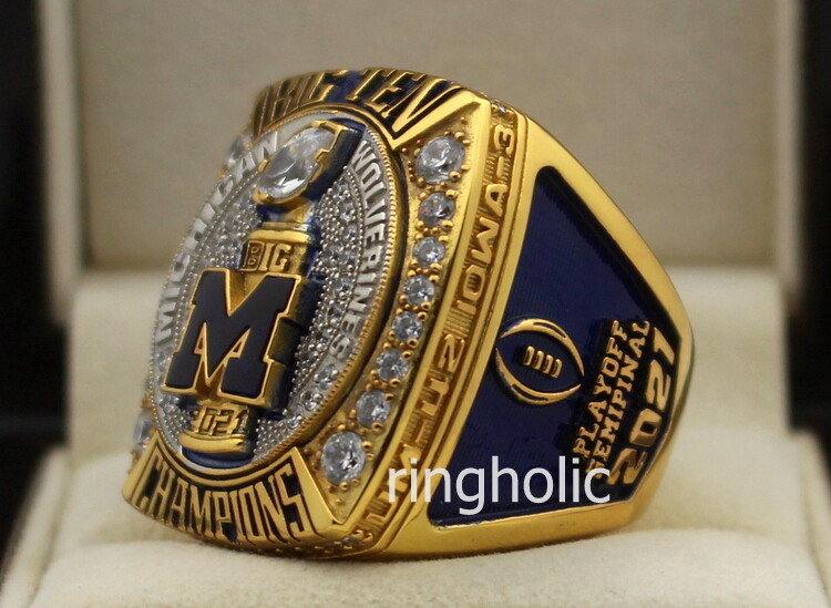 NEW 2021 Michigan Wolverines Football Big Ten Ring Championship Ring